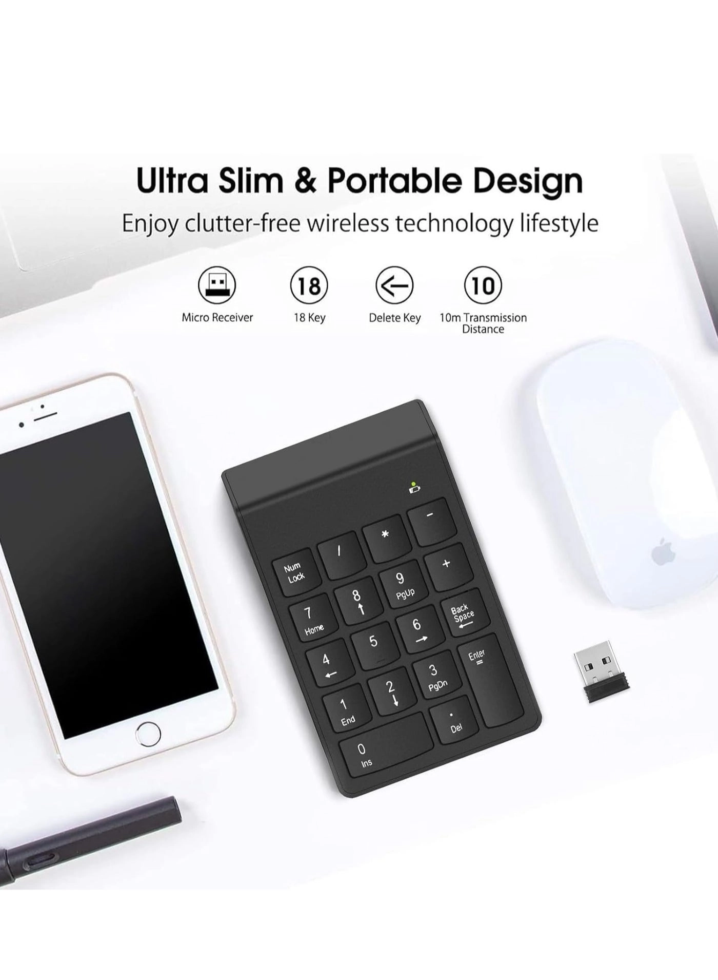 Numeric Keypad - Wireless 10 Key