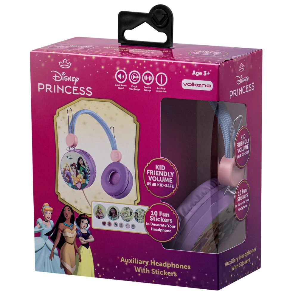 Disney Princess Auxiliary Headphone With Stickers
