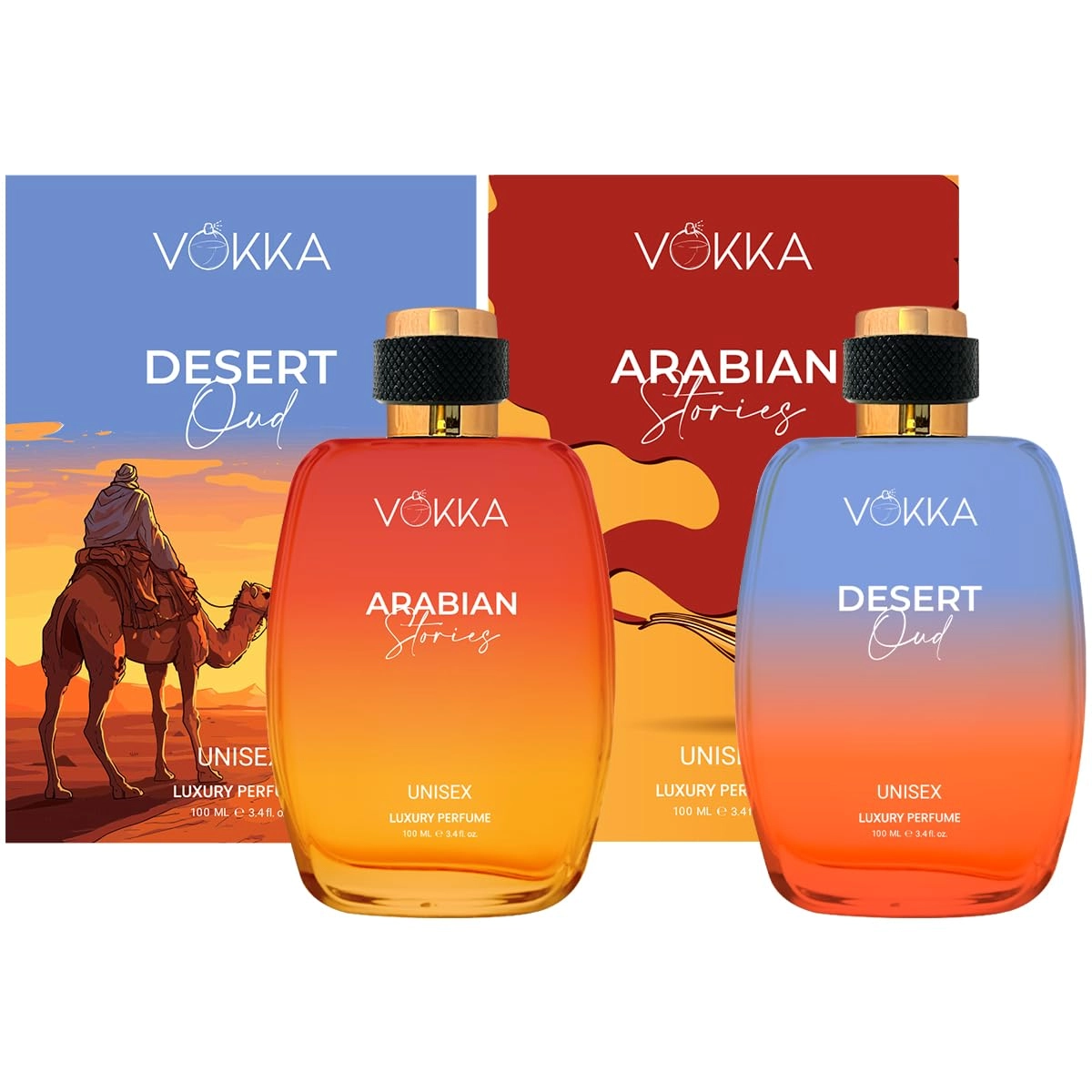 LAVNOR INDIA PVT. LTD.A-2/2-1, SITE - B, SURAJPUR INDUSTRIAL AREA, GREATER NOIDA, UTTAR PRADESH Desert Oud - Eau de Parfum 100ml + Arabian Stories - Eau de Parfum 100ml