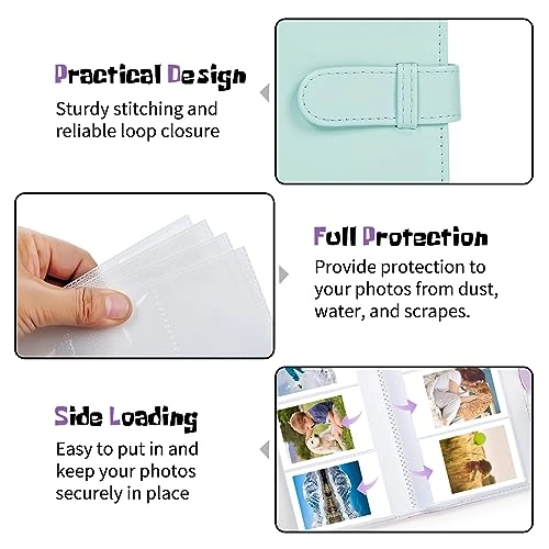 2x3" 108 Pockets Vegan Leather Photo Album