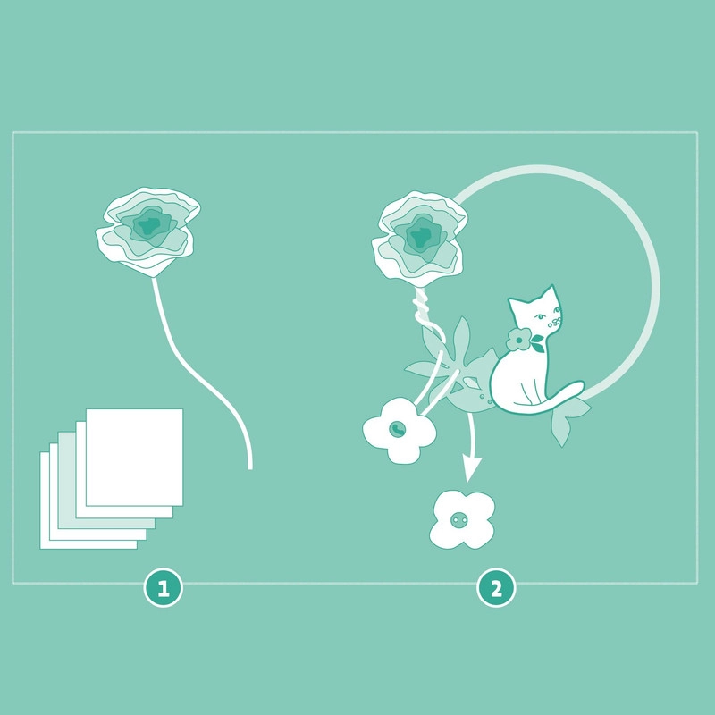 Do It Yourself Kit - Dalia - 18 cm bamboo ring 59 pre-punched designs