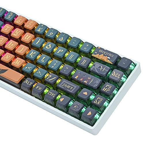 Pudding Keycaps - ASA profile 118-key Translucent