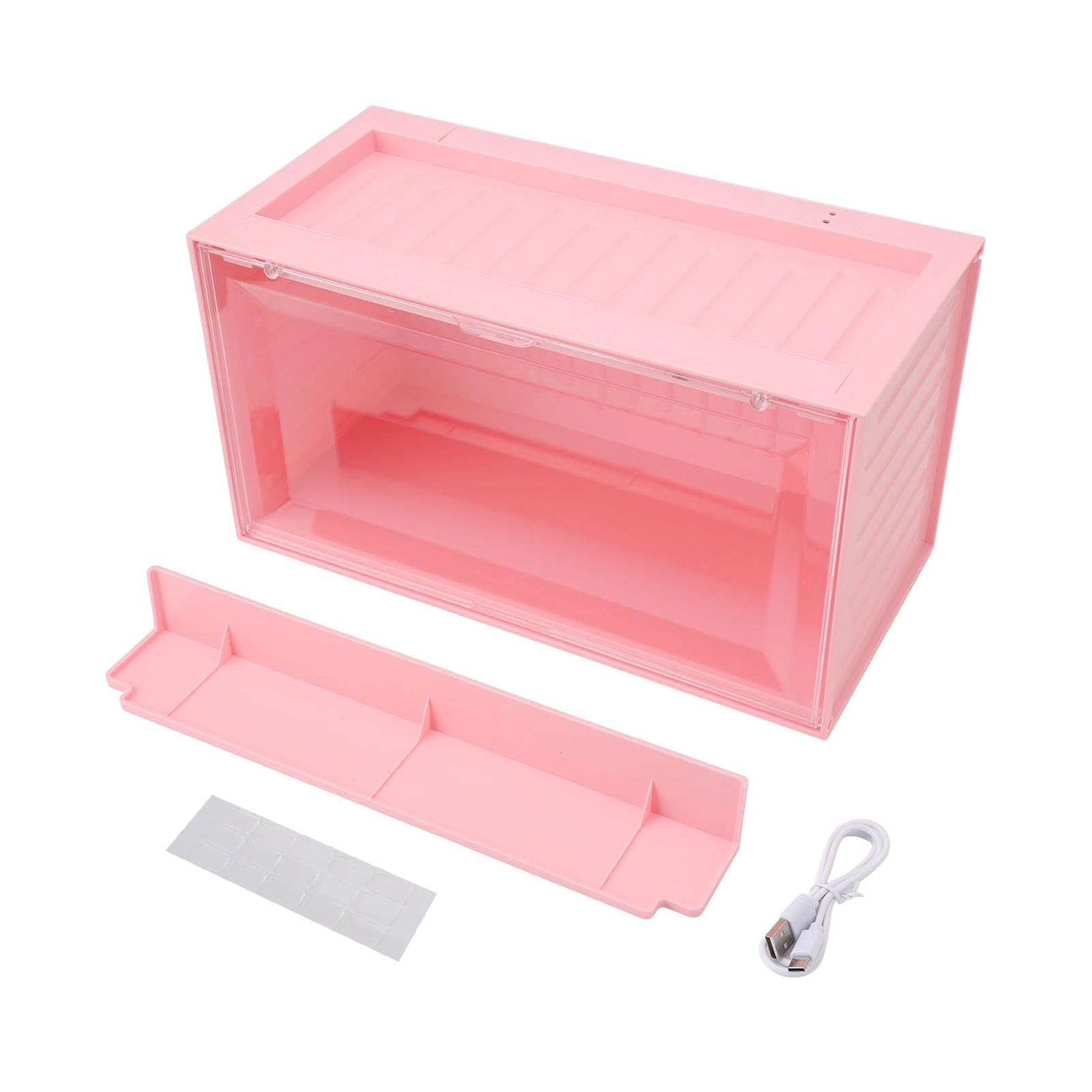 Omquot Figure Display Case - Light Sensing 12 Lights 2-Layer