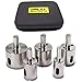 Diamond Drill Bit Tile Hole Saw Set - 5 Pcs 3/4 inch 1 inch 1-1/4 1-1/2 1-3/4 Inch