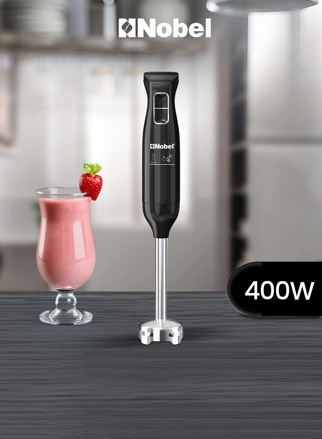 Nobel NHB12 - 2 Speed Stainless Steel Stick