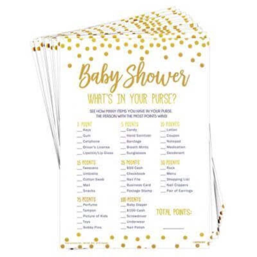 Amscan Baby Shower What's in Your Purse Game - 24pcs Adult English
