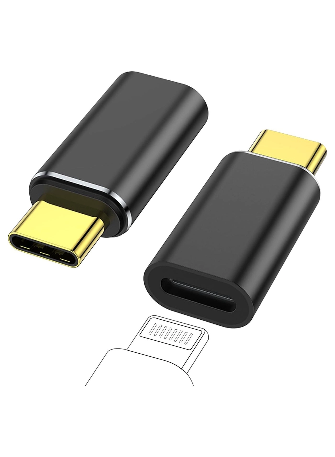 Beauenty USB-C Male to Lightning Female Adapter