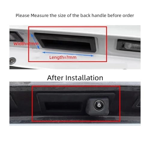 Reverse car rear view camera - Night vision Wired 720 x 540 pixels