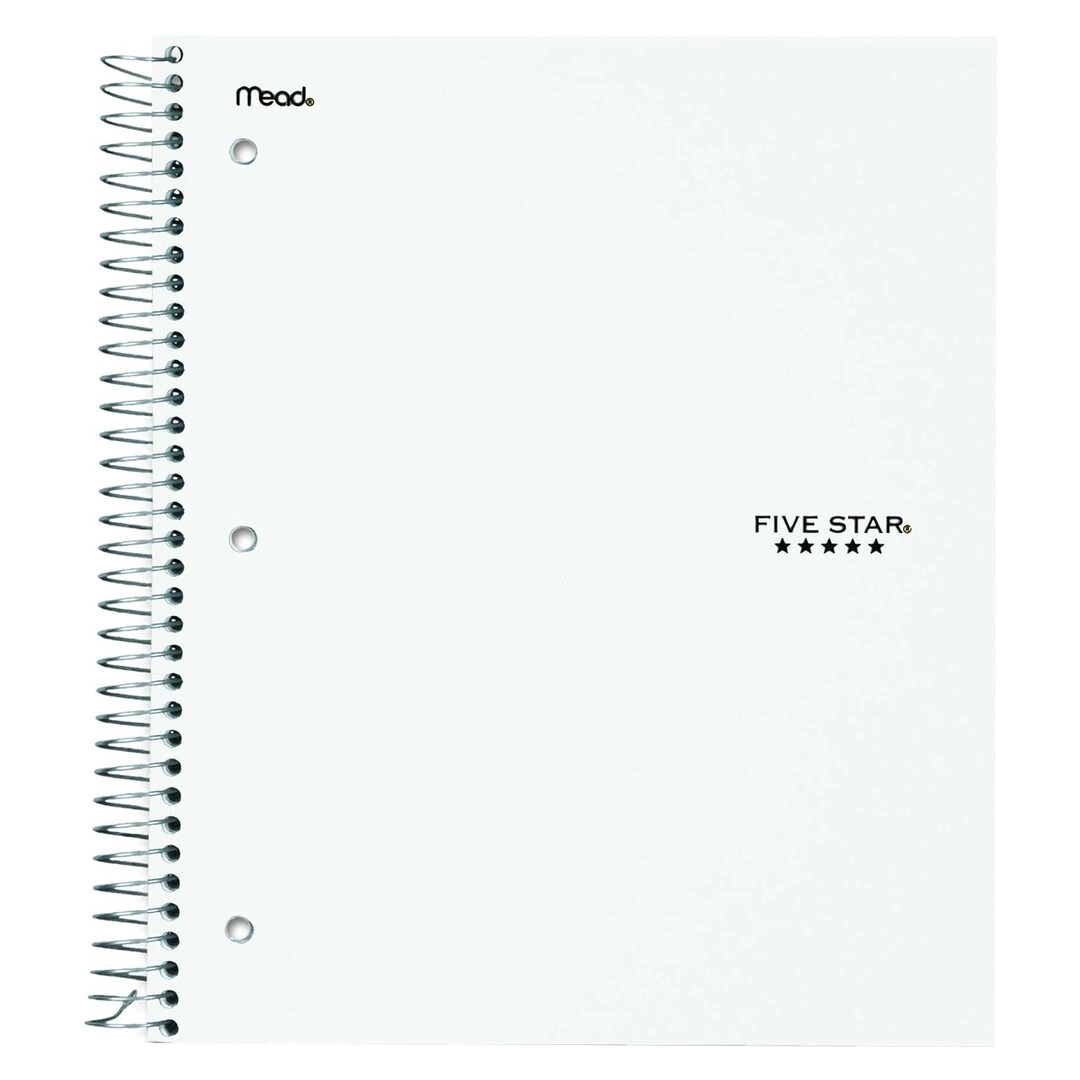 3 Subject Notebook Spiral - Lined 150 Sheets
