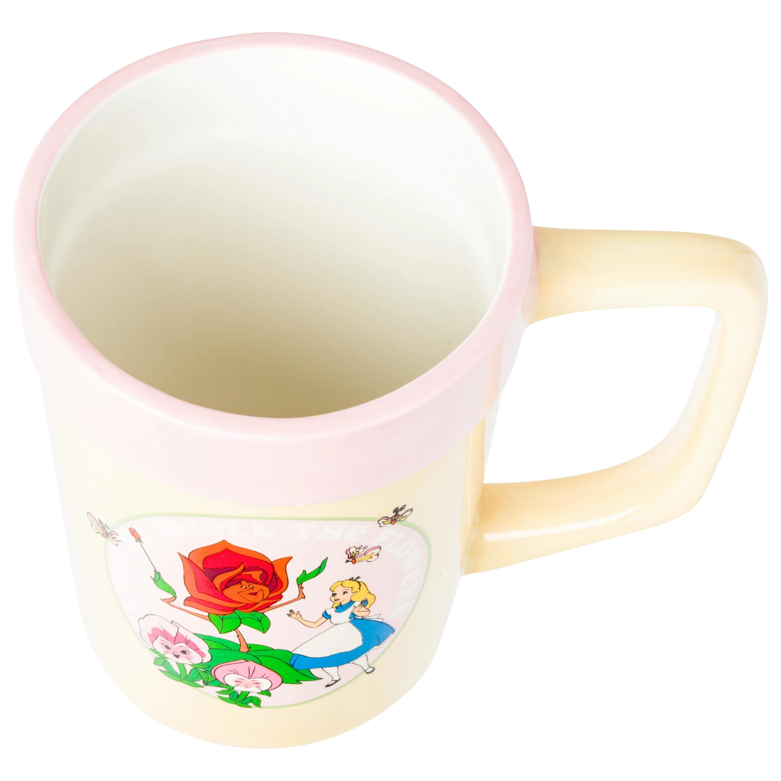 Alice in Wonderland Wildflower Smell the Flowers Mug - 1 pcs 3D Sculpted