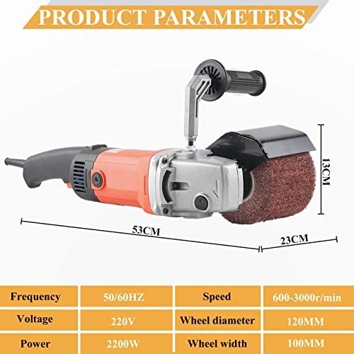 Electric Burnishing Polishing Machine - 2200W Adjustable Speed