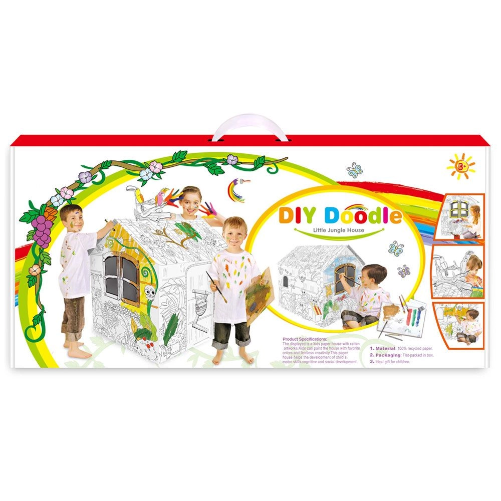 DIY Doodle Painting Jungle House - Set of 6 Sketch Pens