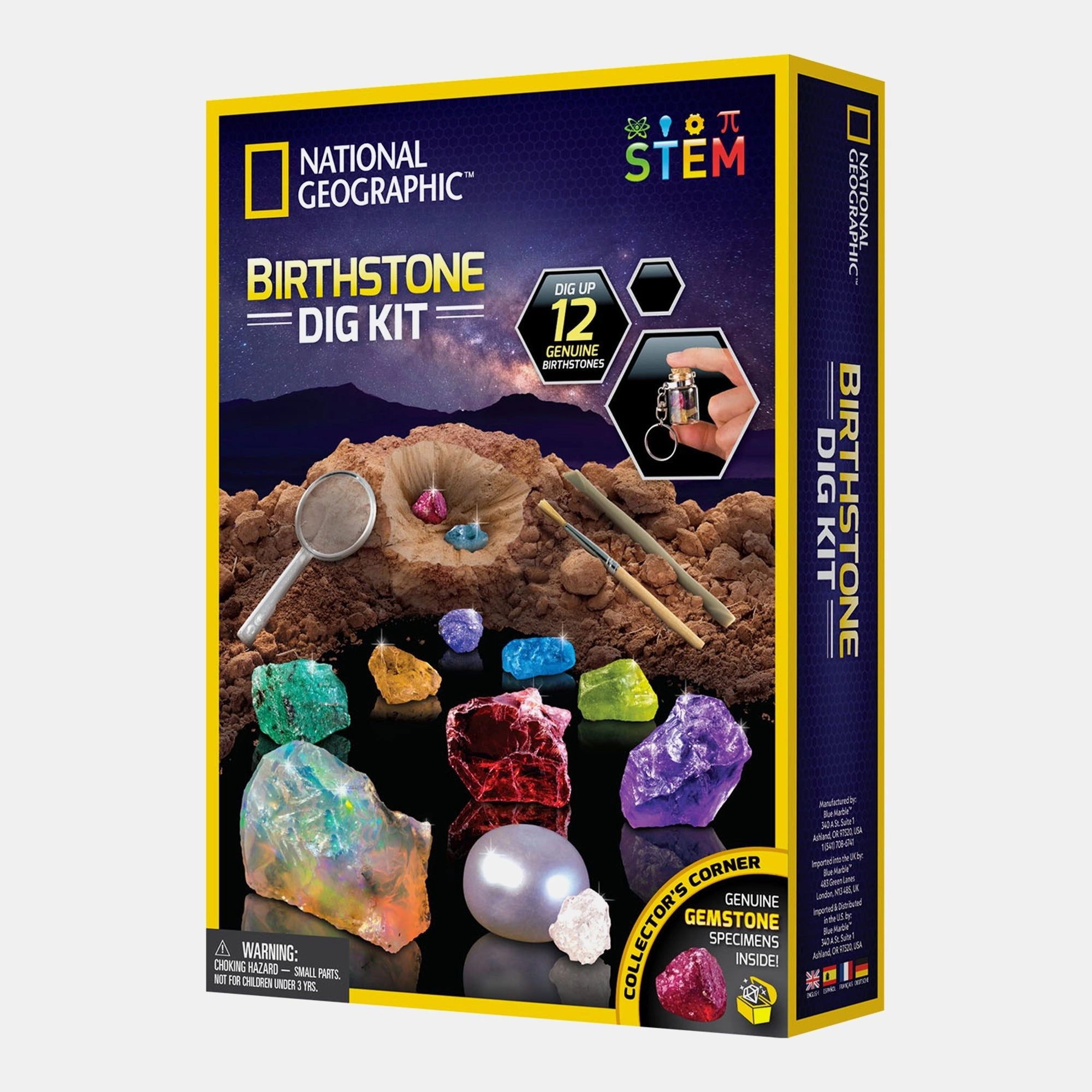National Geographic Birthstone Dig Kit - 12 pieces