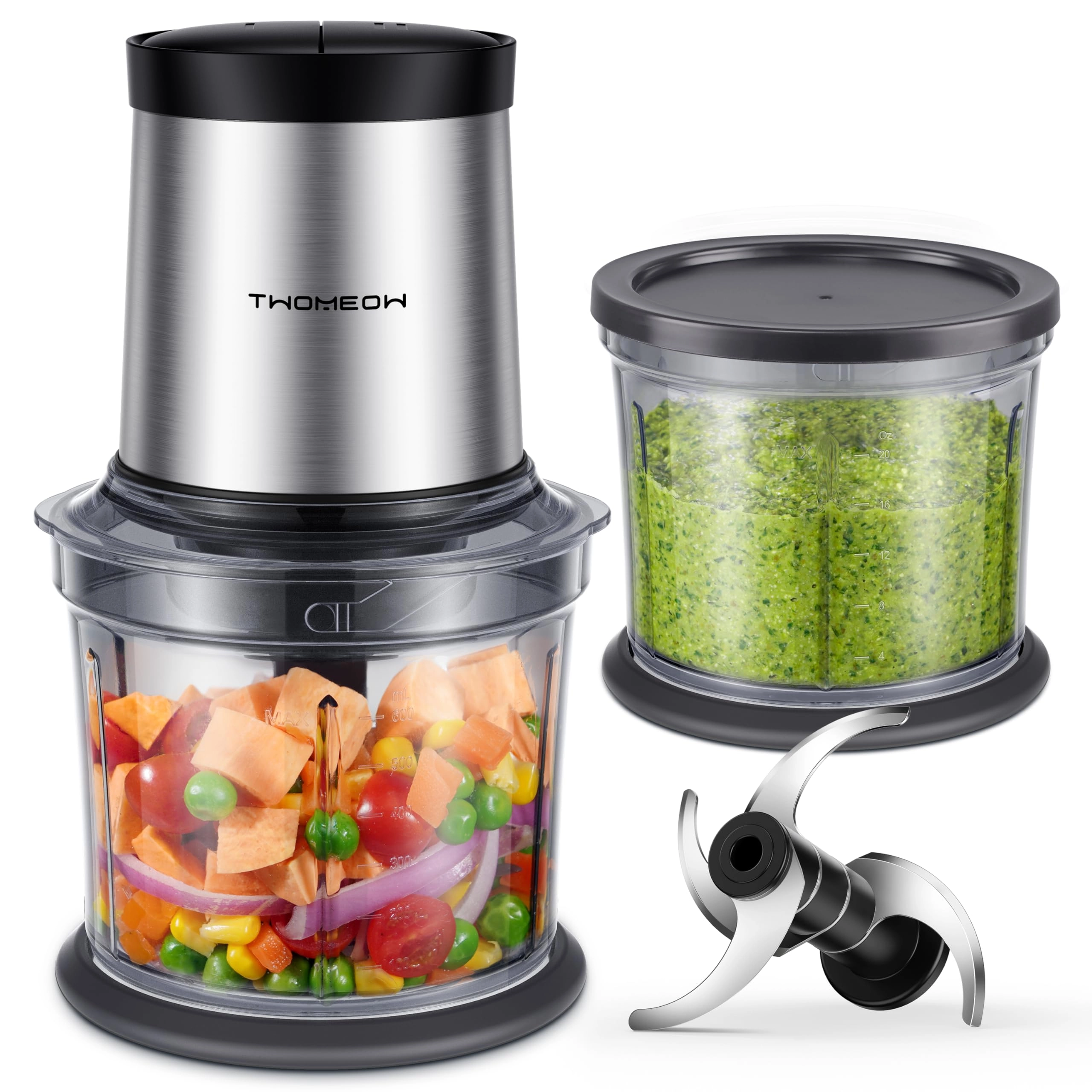 TWOMEOW Food Chopper Electric - 1L