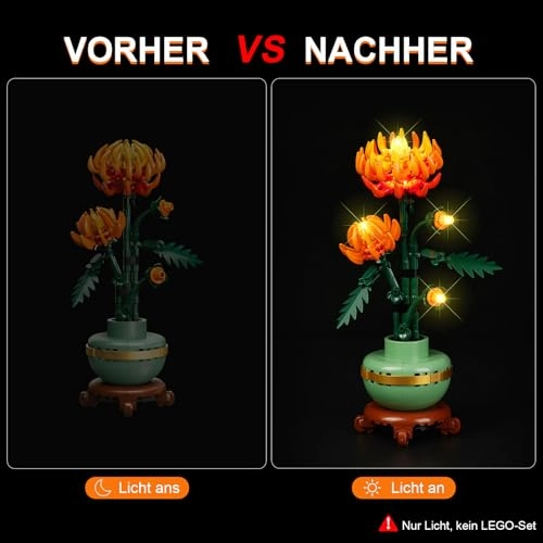 LED Light Kit - Compatible with Lego 10368 Chrysanthemum Lights Only