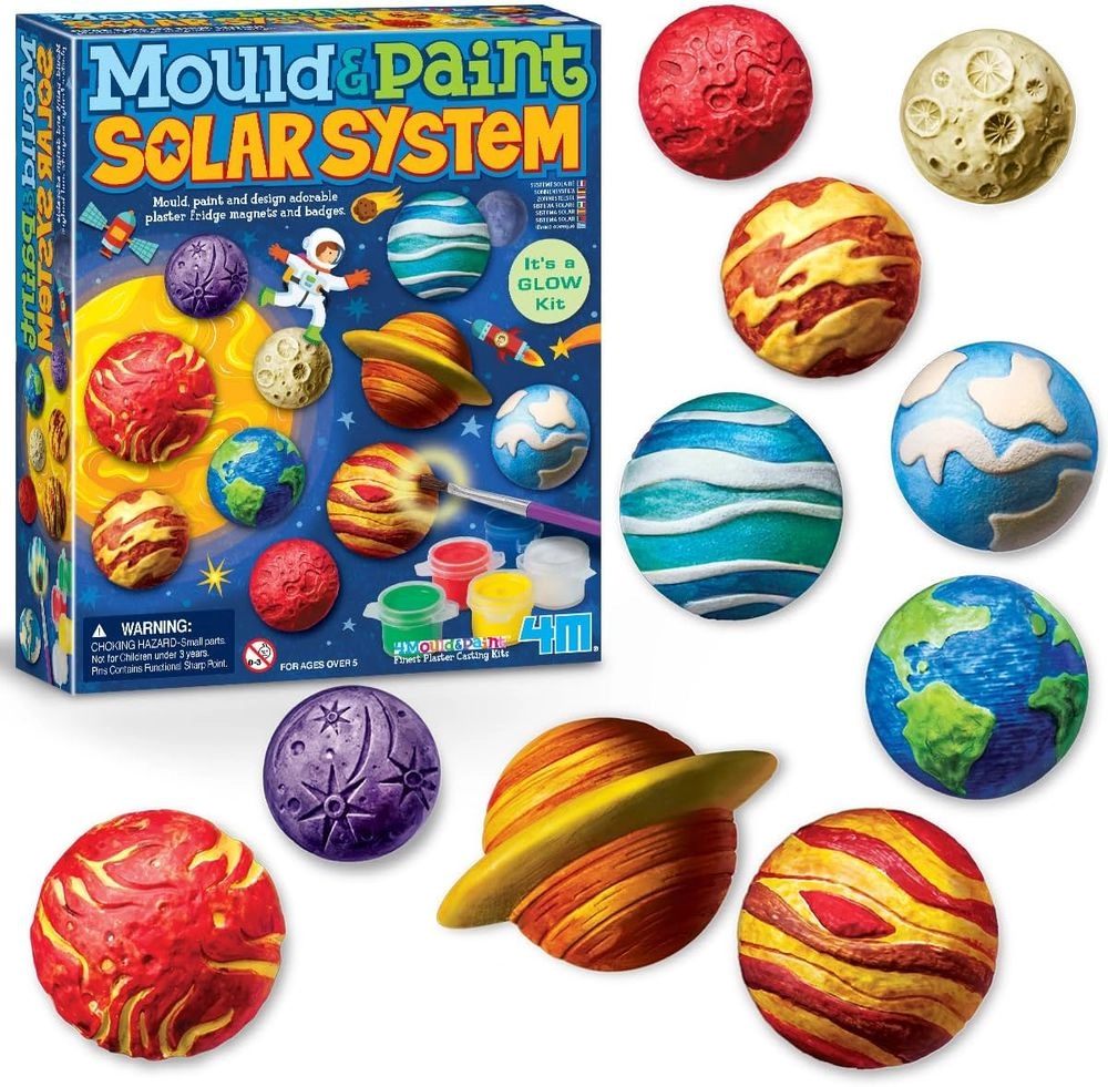 Mould & Paint Solar System Glow In The Dark Craft Kit - 5+ years