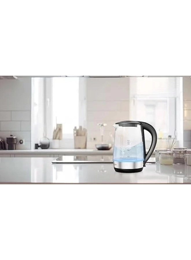 Glass Stainless Steel Electric Kettle