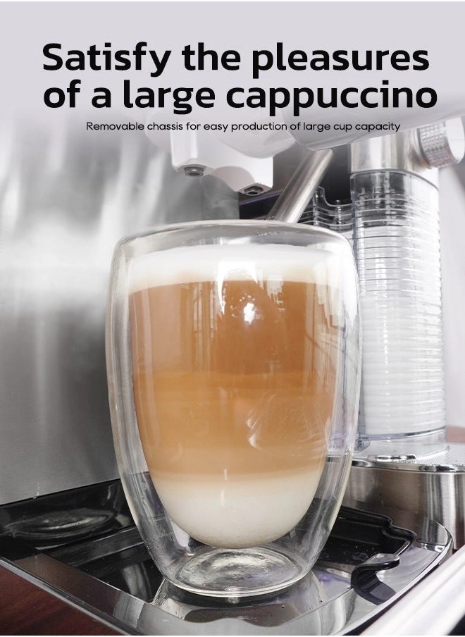 3-in-1 Semi-Automatic Espresso Machine & Milk H13A