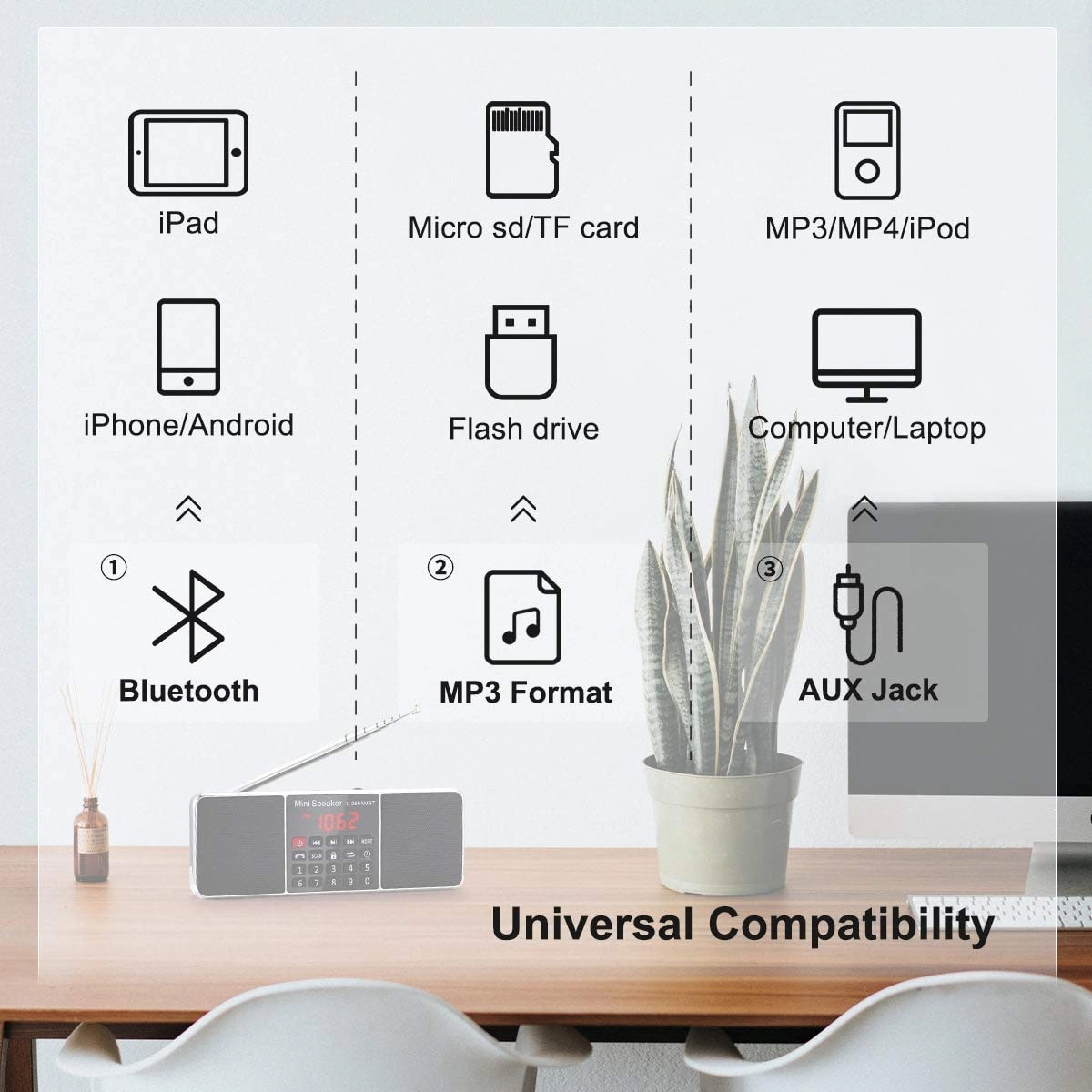 J-288 - Portable AM FM Bluetooth