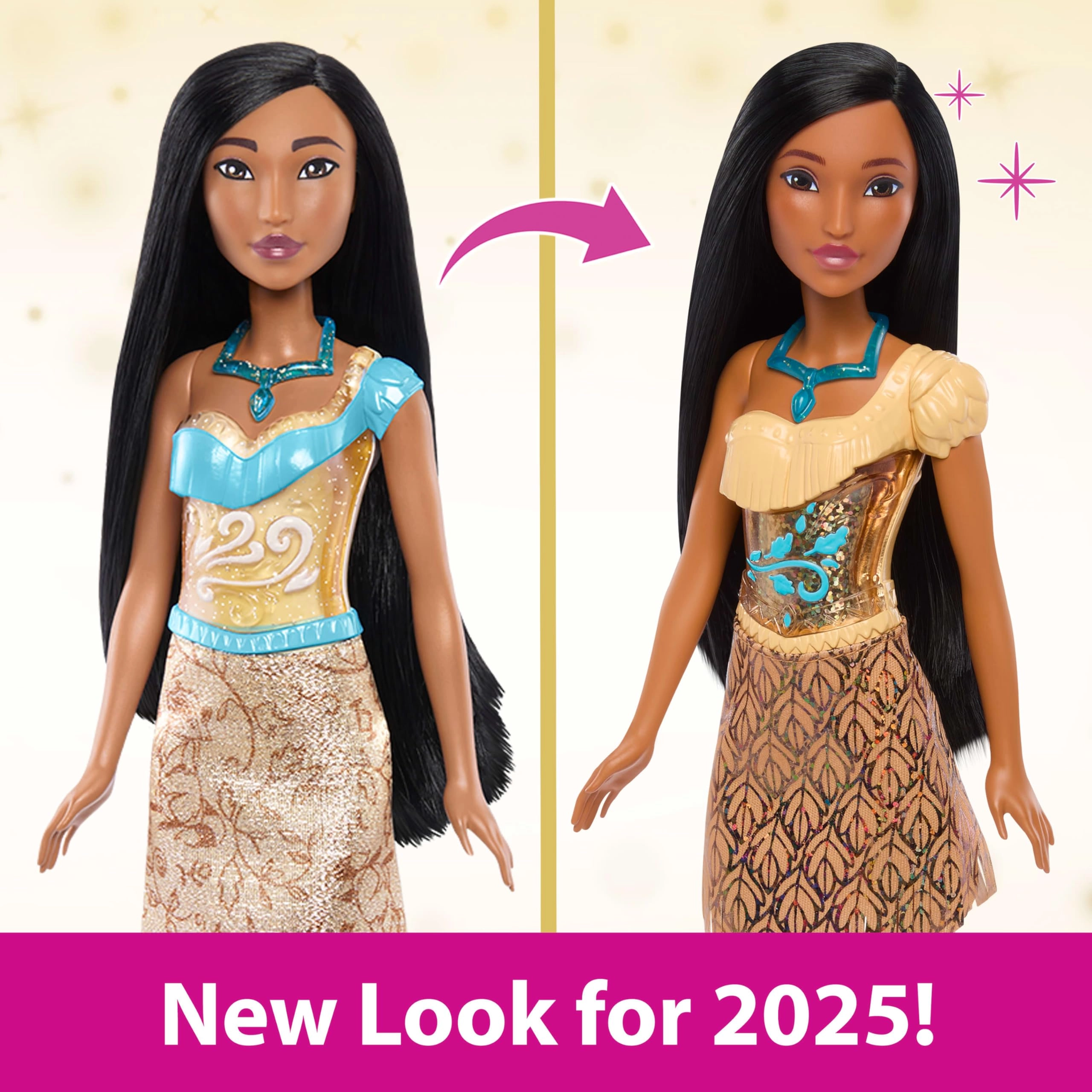 Pocahontas Fashion Doll - Posable Sparkling Clothing Accessories Ages 3+