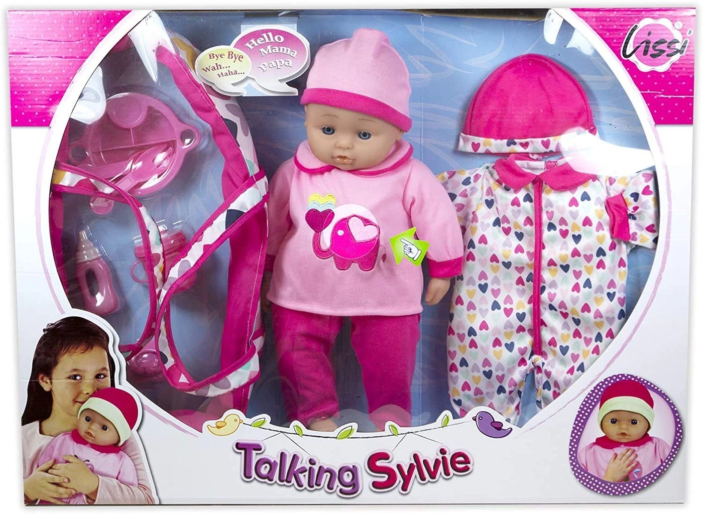 Talking Baby Doll - 16" 6 different sounds Set