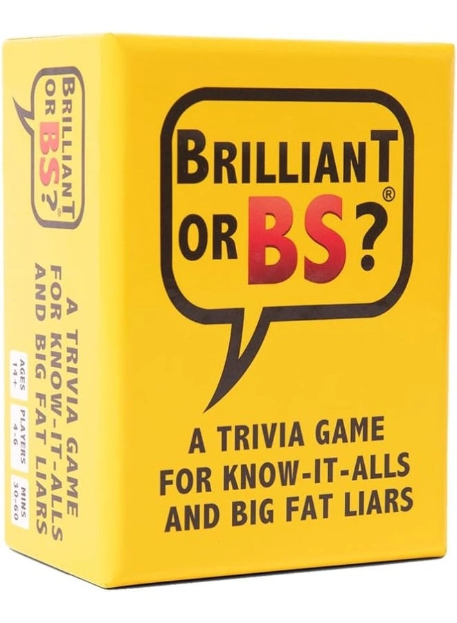 Brilliant or BS? - 108 cards First edition