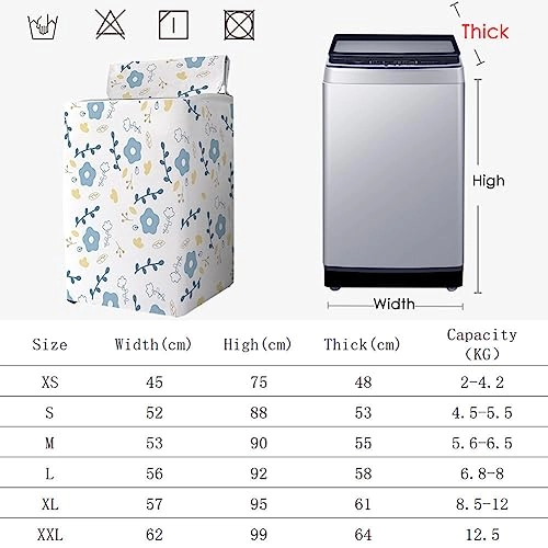 Washing Machine Cover - Top Loader Waterproof Size S