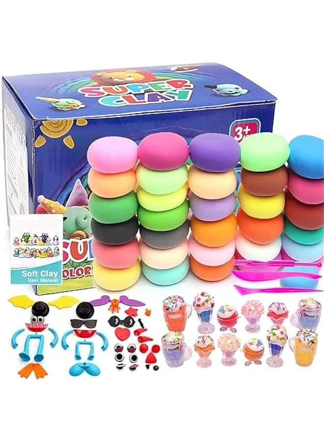 HOOKOR Air Dry Clay kit - 468g 36pcs.