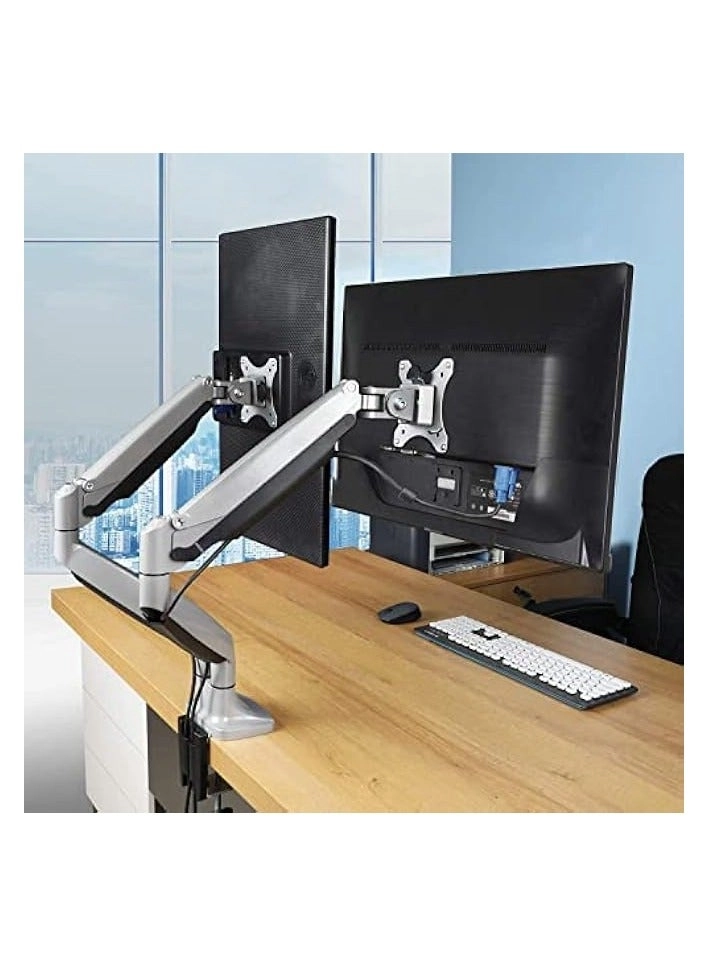 Dual Monitor Mount - 2 Monitors 32 inches 75mm or 100mm