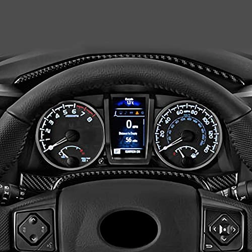 Carbon Fiber Car Dashboard Speedometer Frame Sticker Interior Trim - Toyota Tacoma 2016-2023