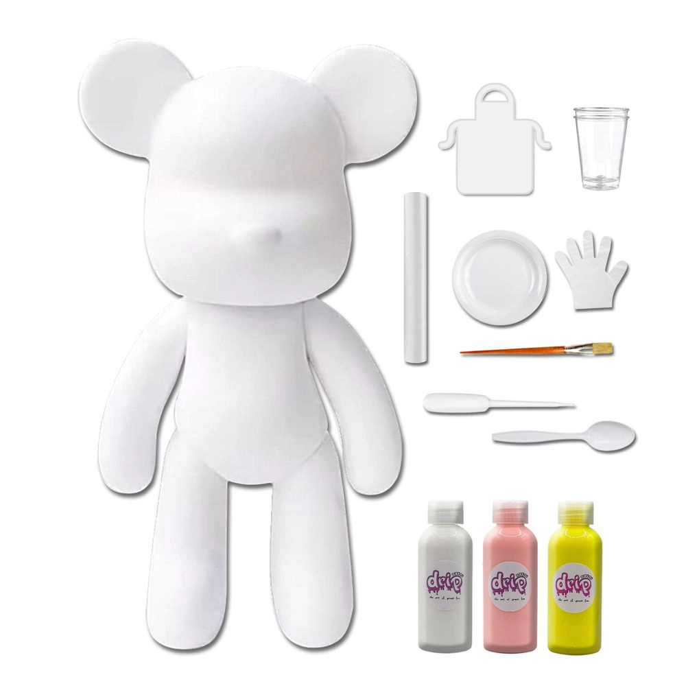 DIY Fluid Paint Bear - Complete Kit 23 cm