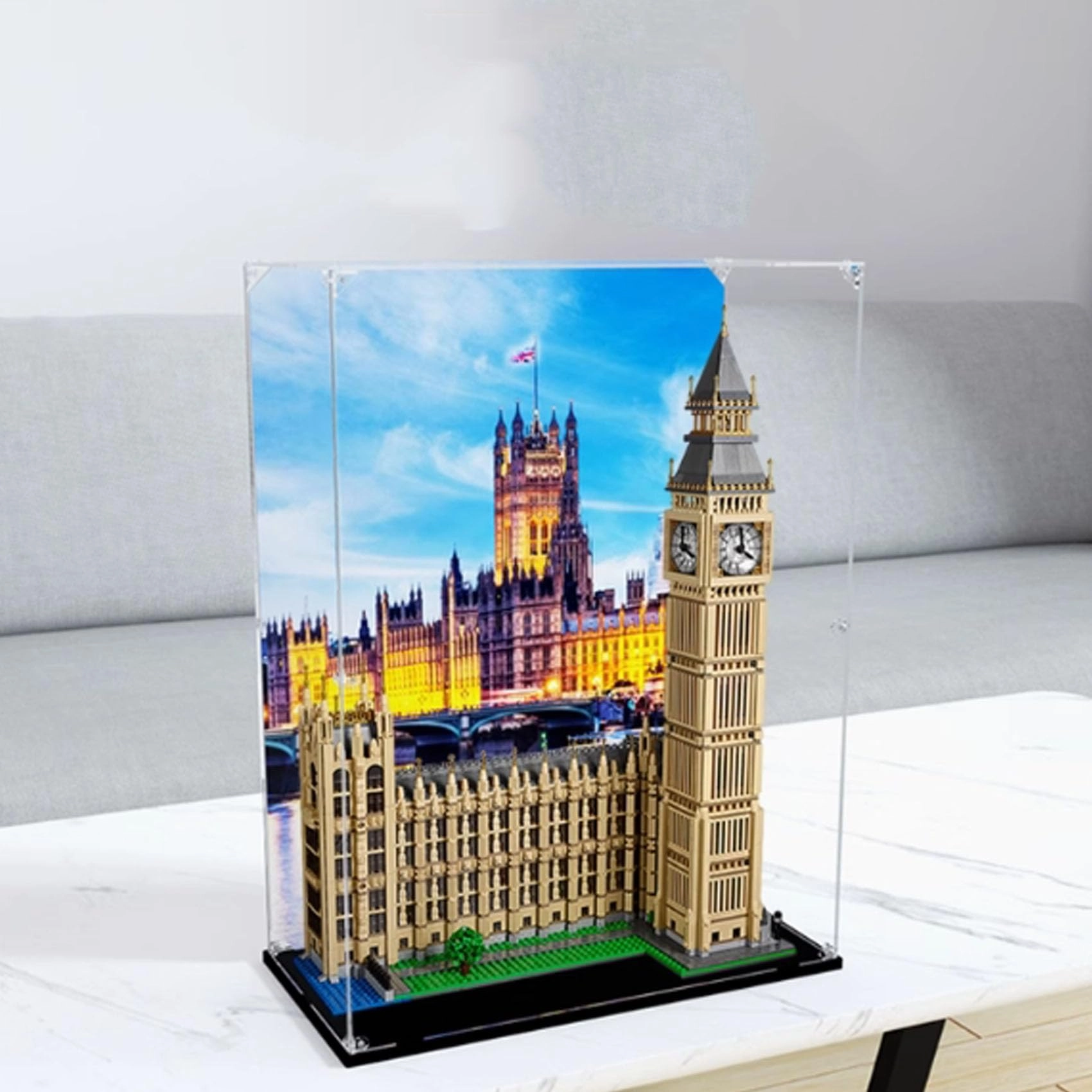 OOHNVJKI Acrylic Display Box for LEGO 10253 Big Ben Models - Acrylic