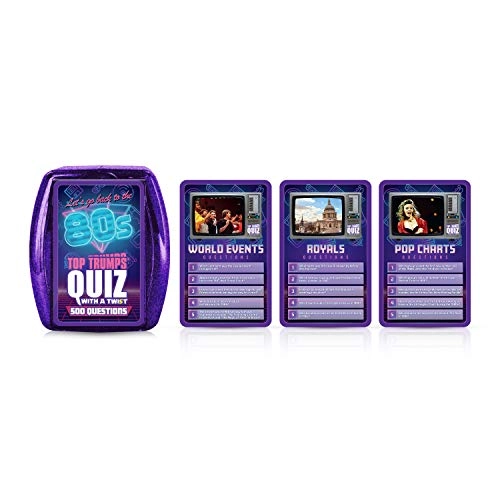 1980s Quiz Card Game-Let's Go Back to The 80s