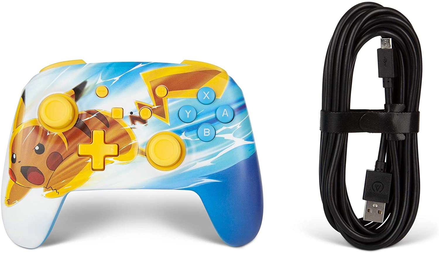 Pikachu Charge Pokémon Enhanced Wired Controller - Switch