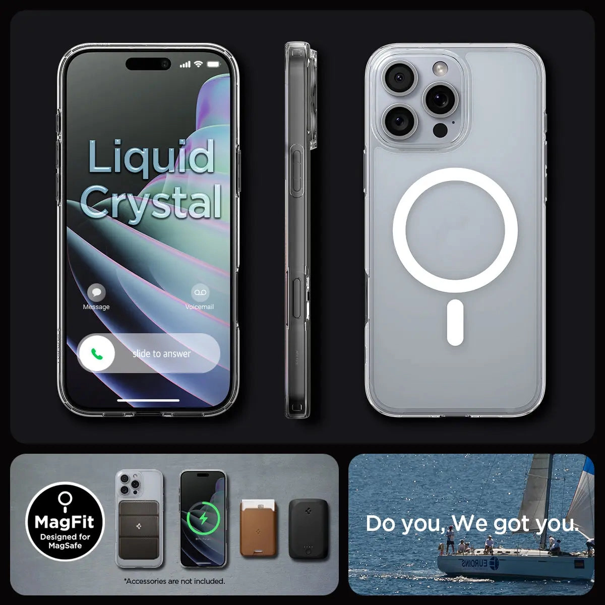 Liquid Crystal MagFit Clear Case with MagSafe for iPhone 16 Pro Max