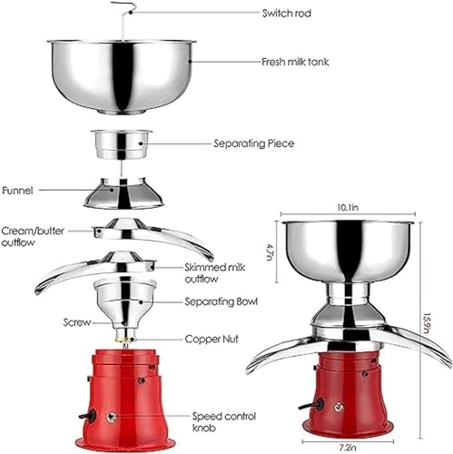 Centrifugal Milk Separator - 5L