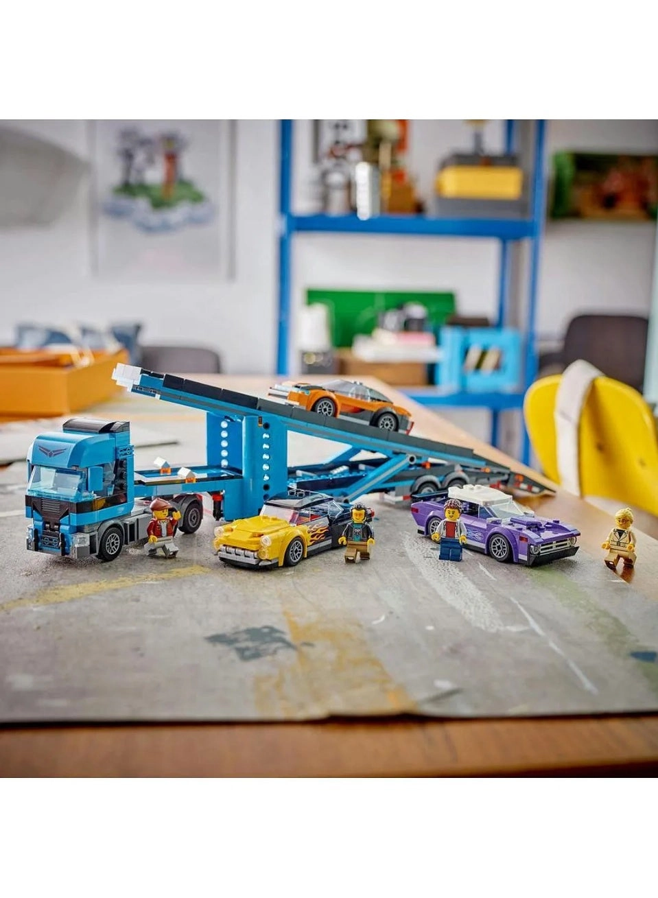 City Car Transporter Truck with Sports Cars (60408)