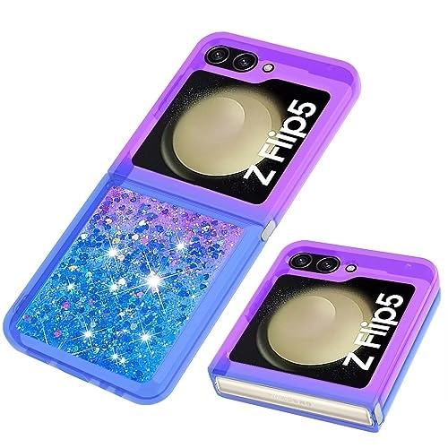 Sparkle Floating Liquid Case - Polyurethane Silicone for Samsung Galaxy Z Flip 5
