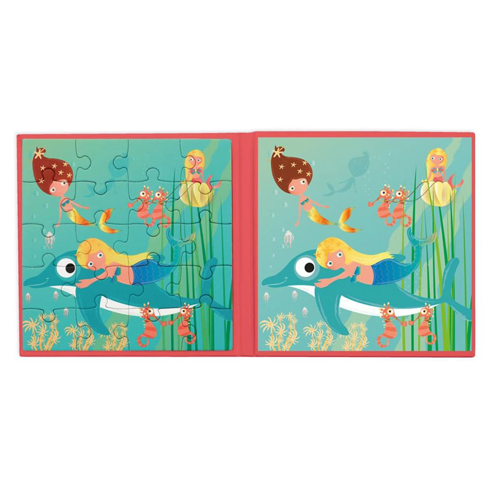 Mermaids Magnetic Puzzle Book To Go - 3 + 20 Pieces