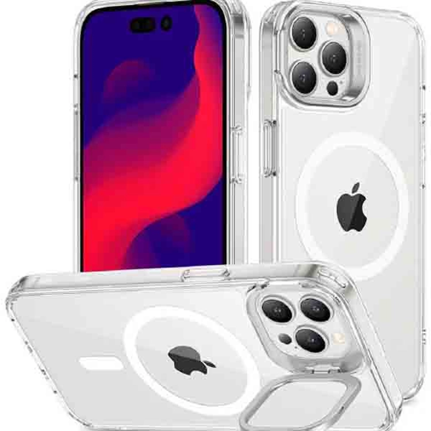 Electronic Silk Road Corp. Classic Kickstand Case Clear Case with MagSafe for iPhone 14 Pro