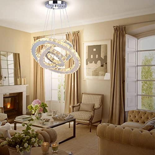 LED Chandeliers 3 rings - 3 colors(cool white/warm white/pure white) Non-dimmable
