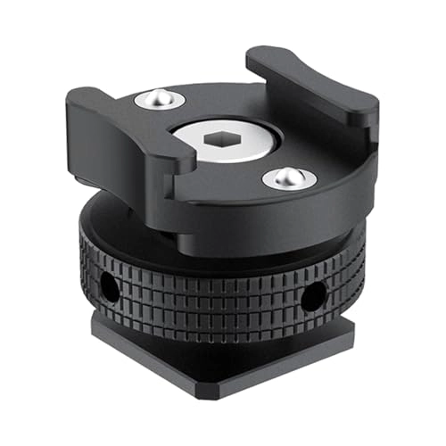 Quick Release Cold Shoe Holder - 360 Degree Rotating Aluminium Alloy