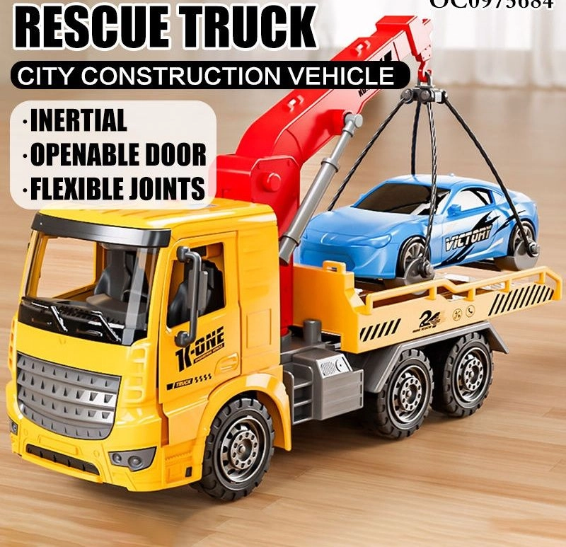 City Construction Tow Truck - Yellow 3+