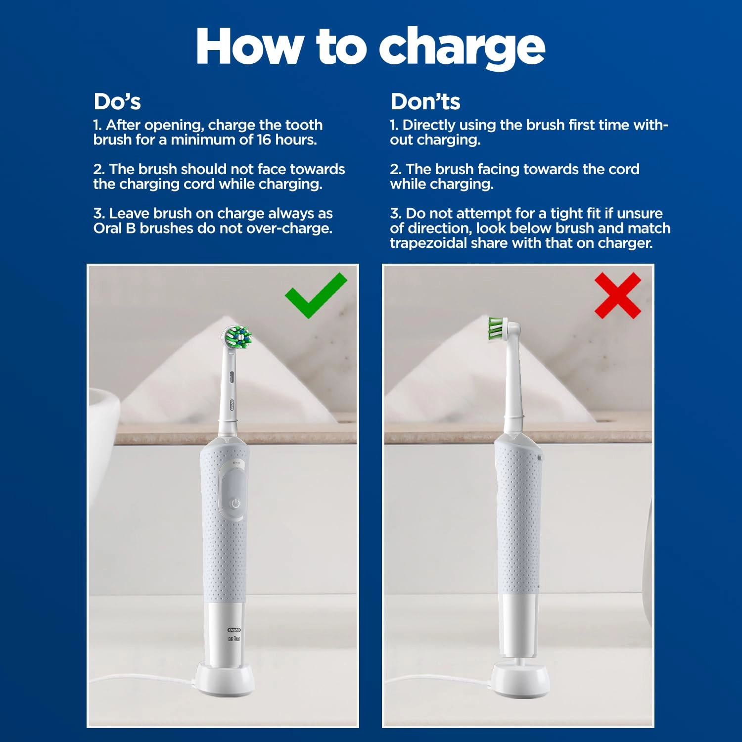 Vitality - Rechargeable 4 Brush Heads 2 Min Timer