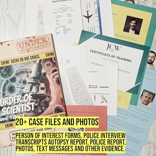 MURDER MYSTERY CASE FILE: The Murder of a Scientist