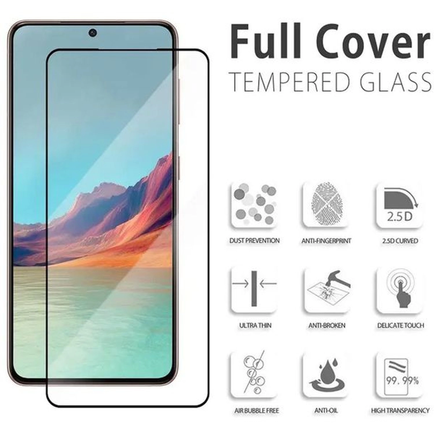 Clear Tempered Glass Screen Protector for Samsung Galaxy S23