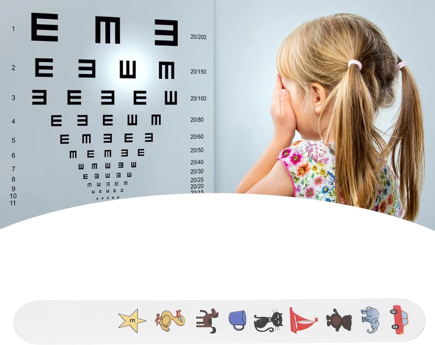 Vision Tester - Colorful Animal Patterns Waterproof Matte Coating