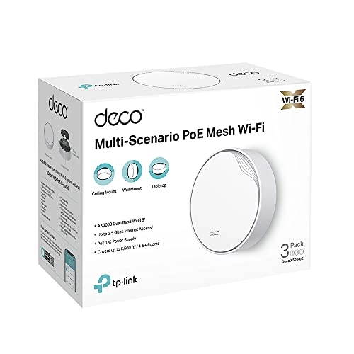 DECO X50-POE - Wi-Fi 6 Pack of 3