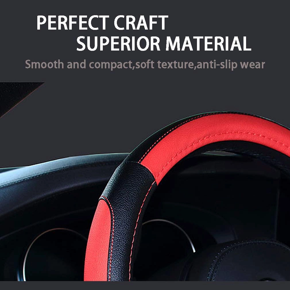 Leather Car Steering Wheel Covers