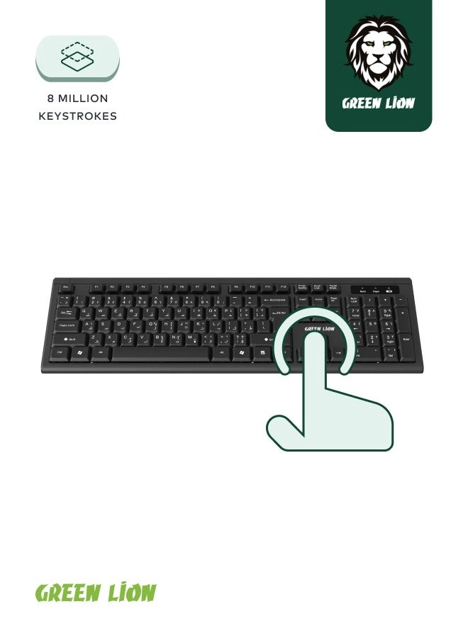 GKM-200 - Wireless Keyboard and Mouse Combo Black